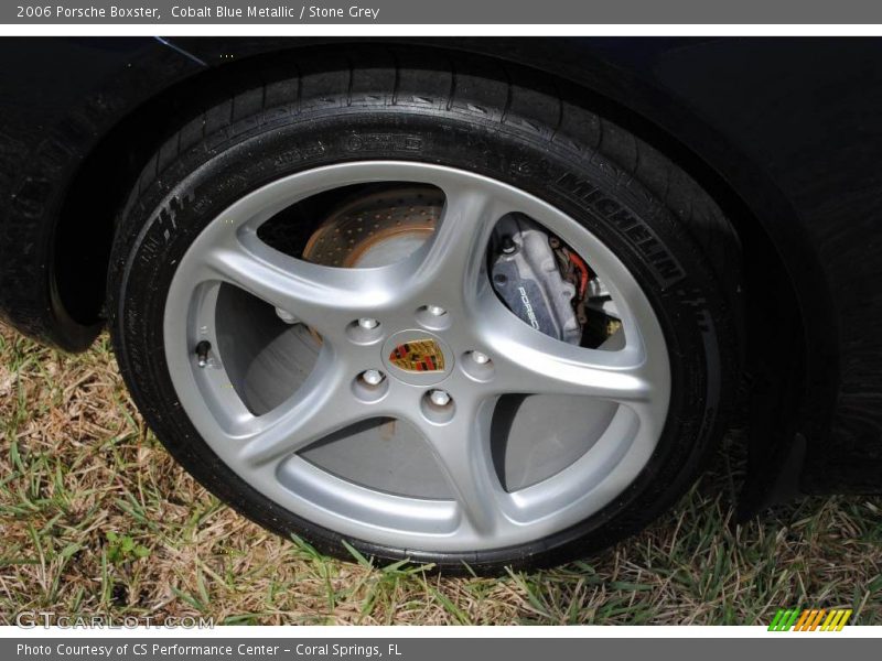 Cobalt Blue Metallic / Stone Grey 2006 Porsche Boxster