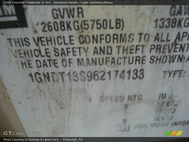 Sandstone Metallic / Light Cashmere/Ebony 2006 Chevrolet TrailBlazer LS 4x4