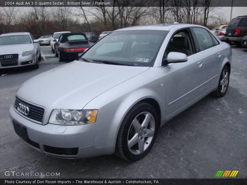 Brilliant Silver / Platinum 2004 Audi A4 3.0 quattro Sedan