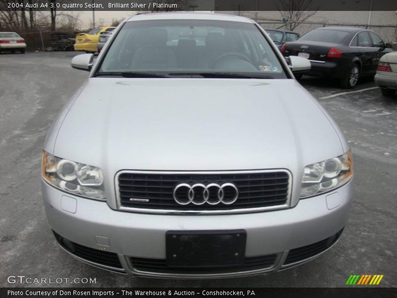 Brilliant Silver / Platinum 2004 Audi A4 3.0 quattro Sedan