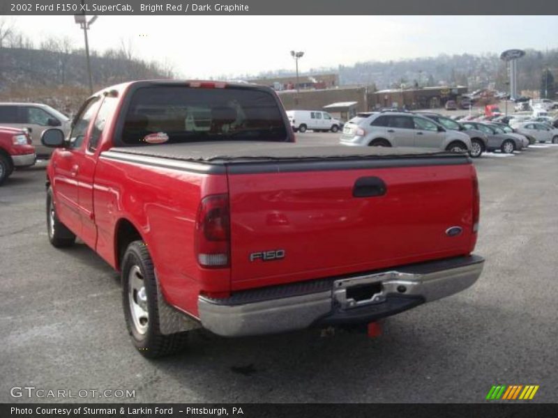 Bright Red / Dark Graphite 2002 Ford F150 XL SuperCab