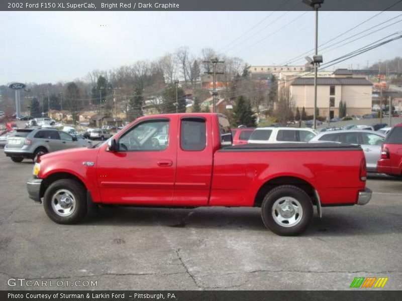 Bright Red / Dark Graphite 2002 Ford F150 XL SuperCab
