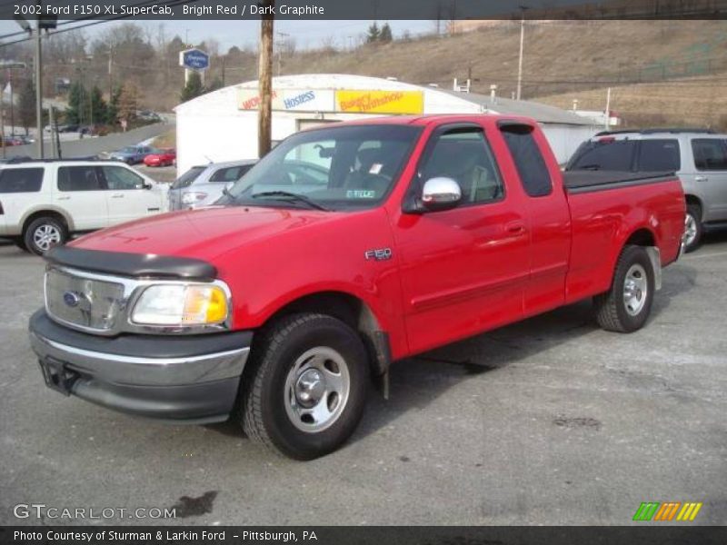 Bright Red / Dark Graphite 2002 Ford F150 XL SuperCab