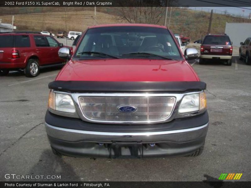Bright Red / Dark Graphite 2002 Ford F150 XL SuperCab