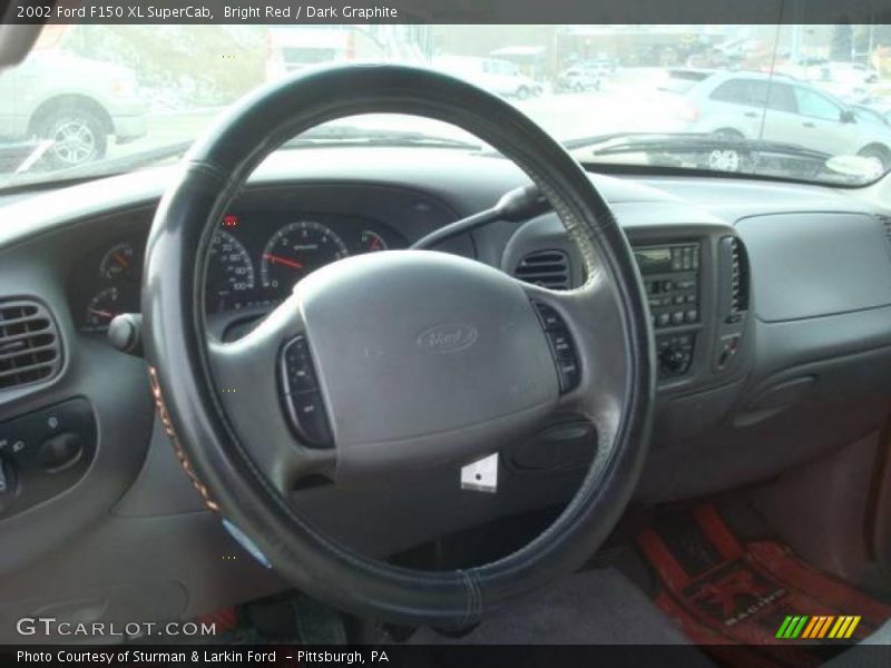 Bright Red / Dark Graphite 2002 Ford F150 XL SuperCab