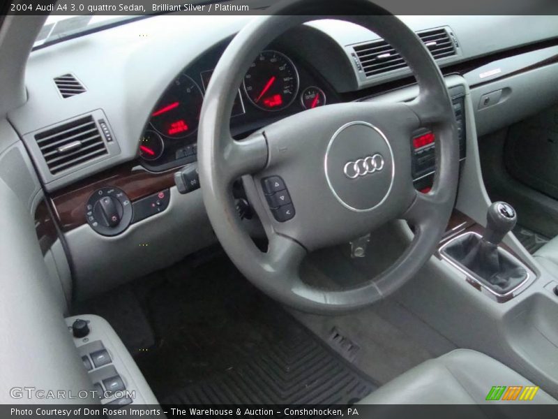 Brilliant Silver / Platinum 2004 Audi A4 3.0 quattro Sedan