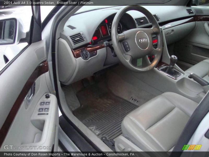 Brilliant Silver / Platinum 2004 Audi A4 3.0 quattro Sedan