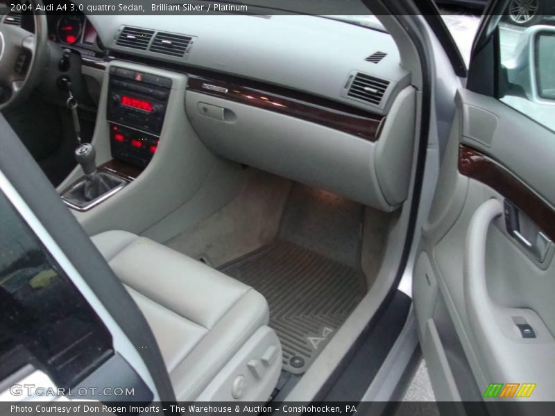 Brilliant Silver / Platinum 2004 Audi A4 3.0 quattro Sedan