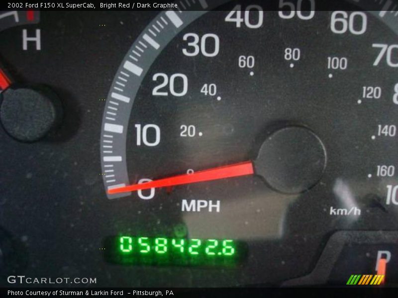 Bright Red / Dark Graphite 2002 Ford F150 XL SuperCab