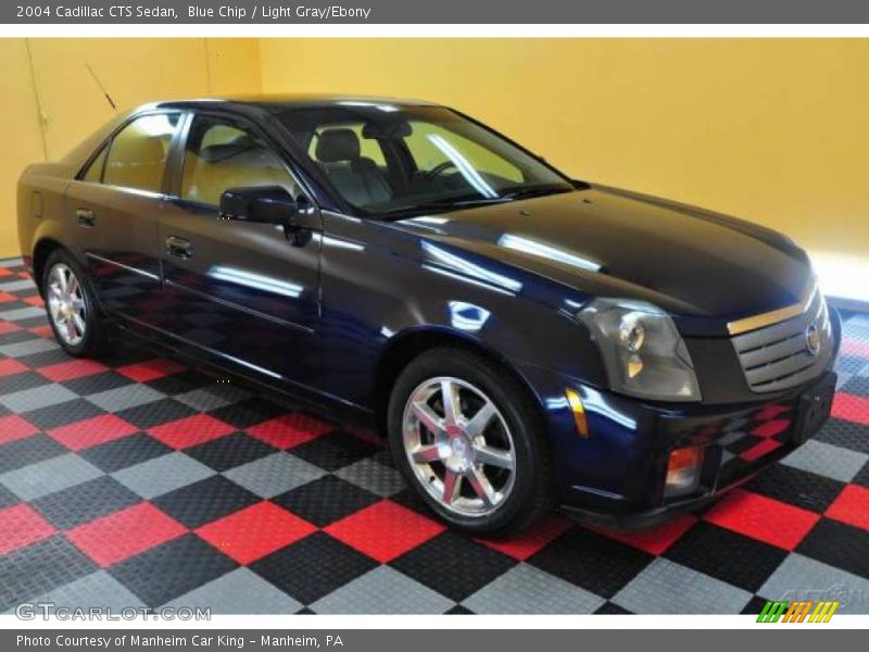 Blue Chip / Light Gray/Ebony 2004 Cadillac CTS Sedan
