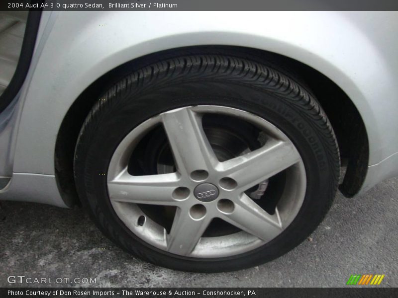 Brilliant Silver / Platinum 2004 Audi A4 3.0 quattro Sedan