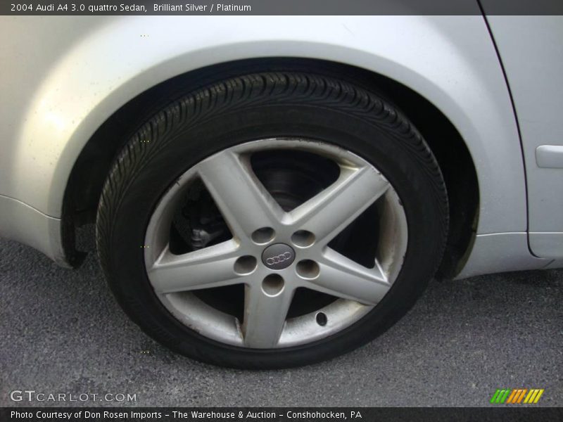 Brilliant Silver / Platinum 2004 Audi A4 3.0 quattro Sedan