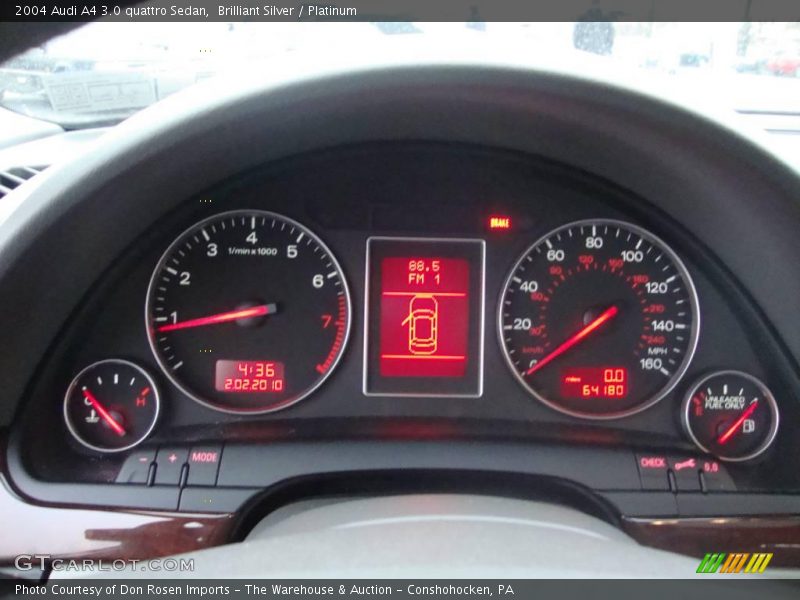 Brilliant Silver / Platinum 2004 Audi A4 3.0 quattro Sedan