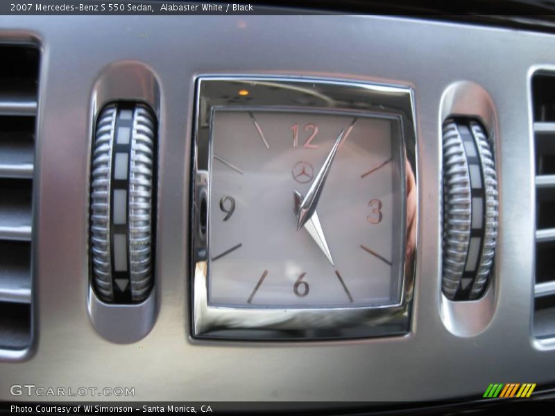 Alabaster White / Black 2007 Mercedes-Benz S 550 Sedan