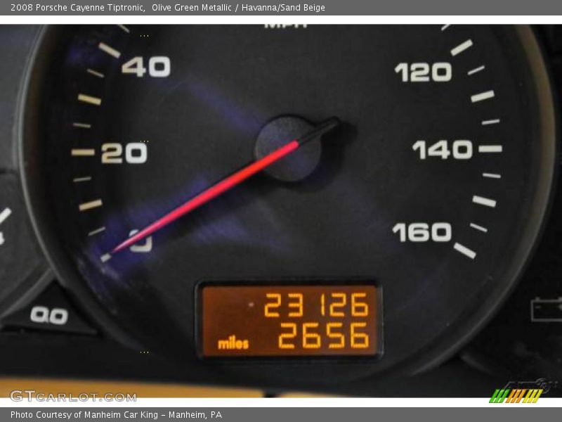 Olive Green Metallic / Havanna/Sand Beige 2008 Porsche Cayenne Tiptronic