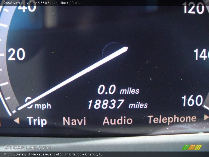 Black / Black 2008 Mercedes-Benz S 550 Sedan