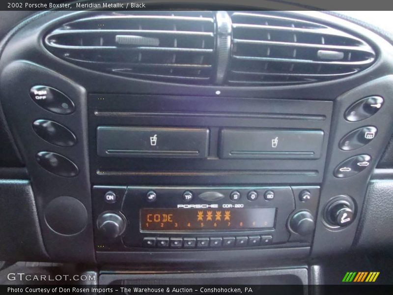 Meridian Metallic / Black 2002 Porsche Boxster