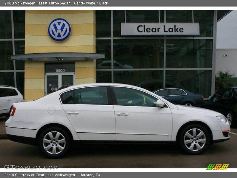 Candy White / Black 2008 Volkswagen Passat Turbo Sedan