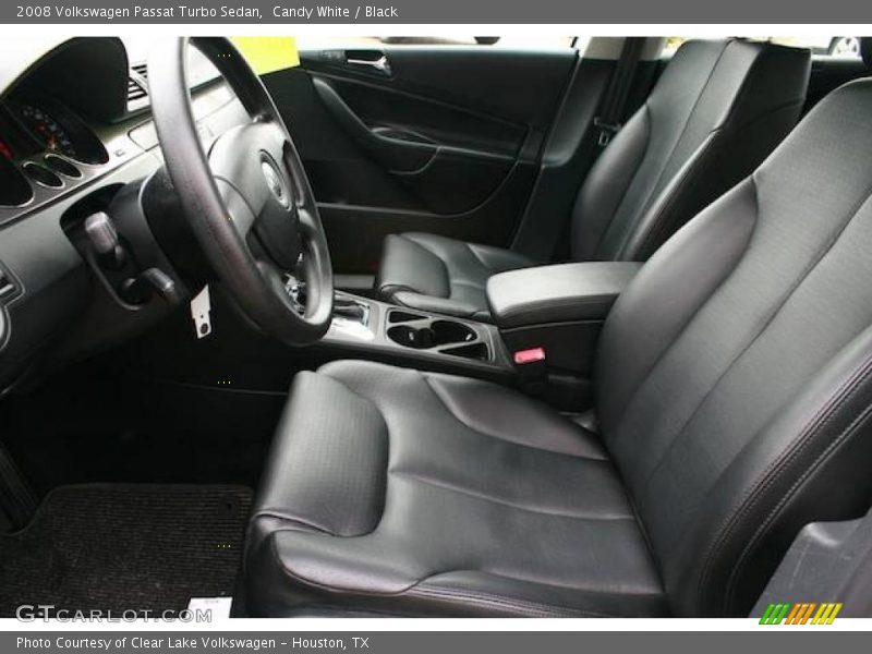 Candy White / Black 2008 Volkswagen Passat Turbo Sedan