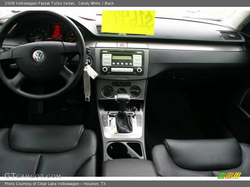 Candy White / Black 2008 Volkswagen Passat Turbo Sedan