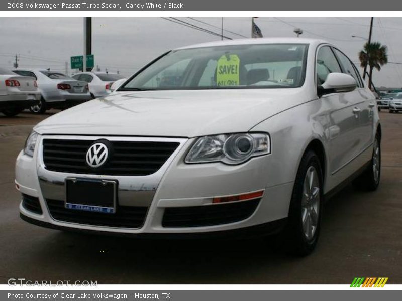 Candy White / Black 2008 Volkswagen Passat Turbo Sedan