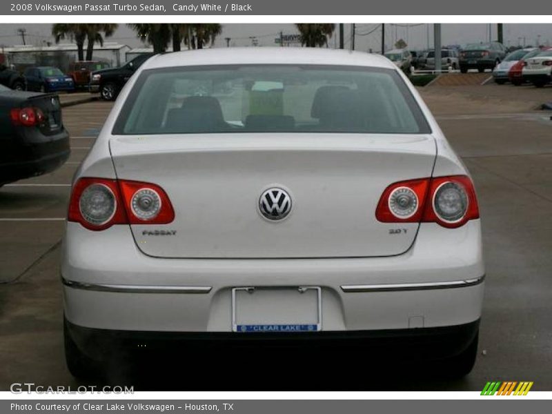 Candy White / Black 2008 Volkswagen Passat Turbo Sedan