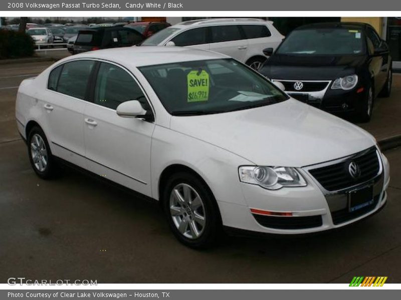 Candy White / Black 2008 Volkswagen Passat Turbo Sedan