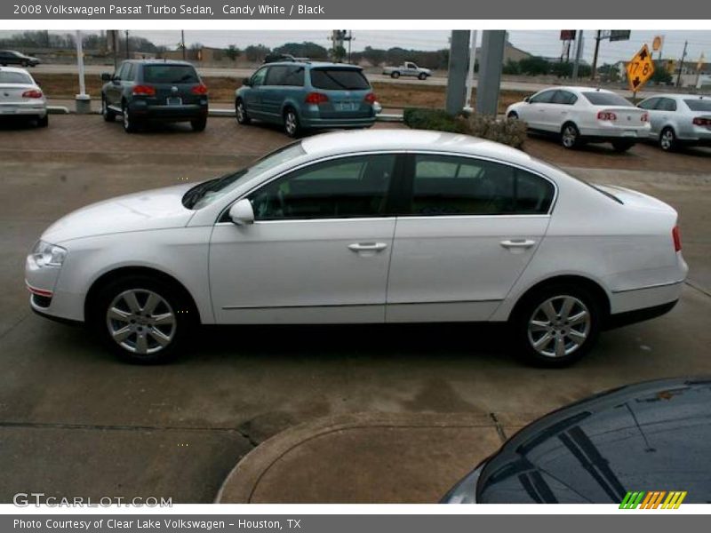 Candy White / Black 2008 Volkswagen Passat Turbo Sedan