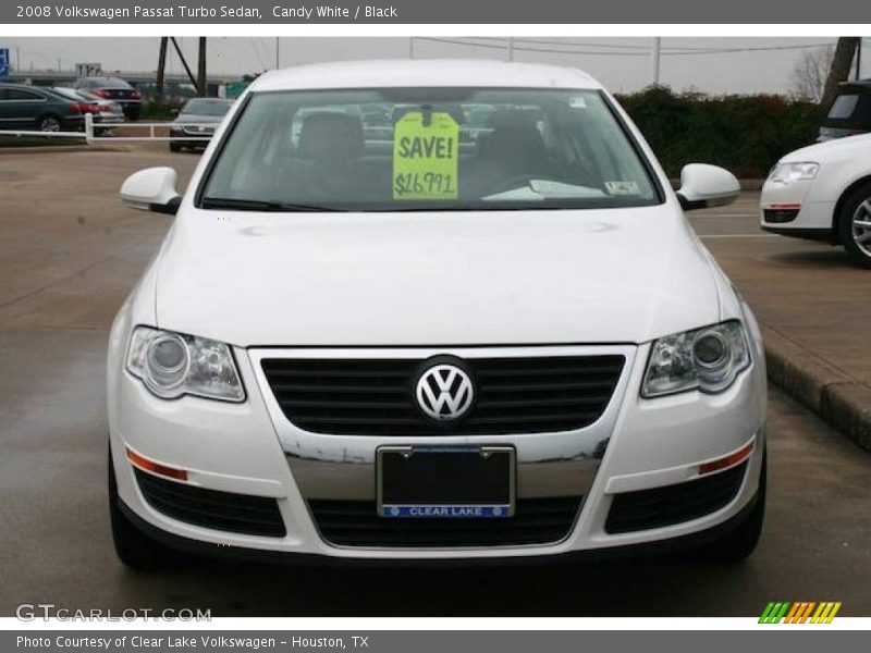 Candy White / Black 2008 Volkswagen Passat Turbo Sedan