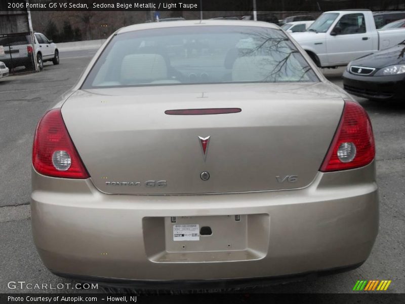 Sedona Beige Metallic / Light Taupe 2006 Pontiac G6 V6 Sedan