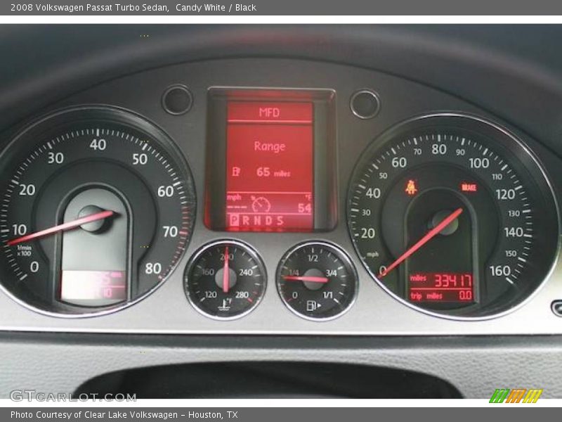 Candy White / Black 2008 Volkswagen Passat Turbo Sedan