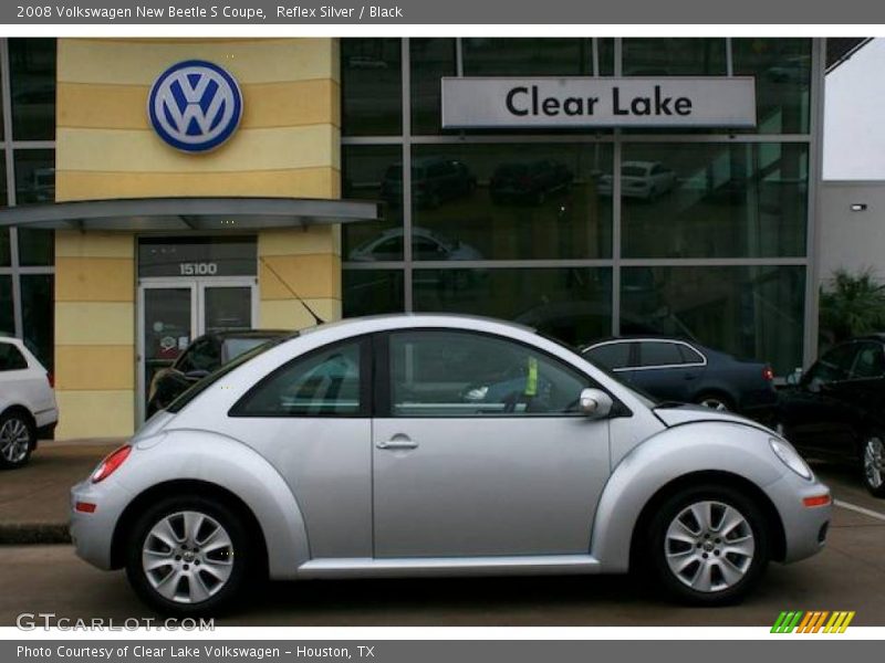 Reflex Silver / Black 2008 Volkswagen New Beetle S Coupe