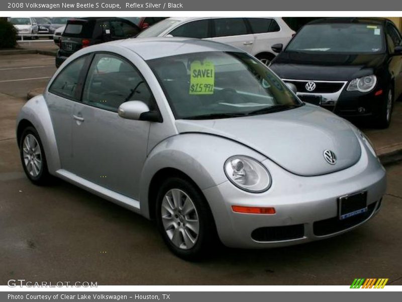Reflex Silver / Black 2008 Volkswagen New Beetle S Coupe