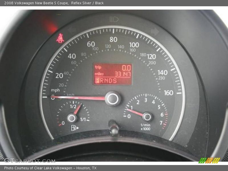 Reflex Silver / Black 2008 Volkswagen New Beetle S Coupe