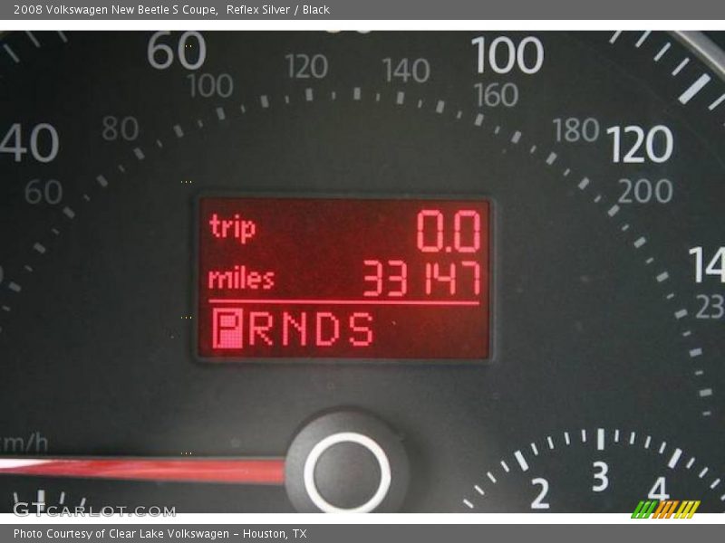 Reflex Silver / Black 2008 Volkswagen New Beetle S Coupe