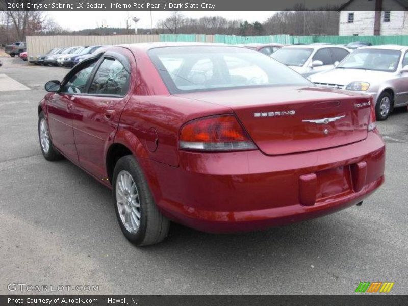 Inferno Red Pearl / Dark Slate Gray 2004 Chrysler Sebring LXi Sedan