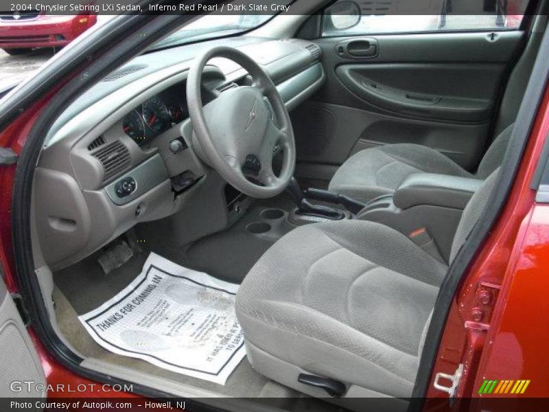 Inferno Red Pearl / Dark Slate Gray 2004 Chrysler Sebring LXi Sedan