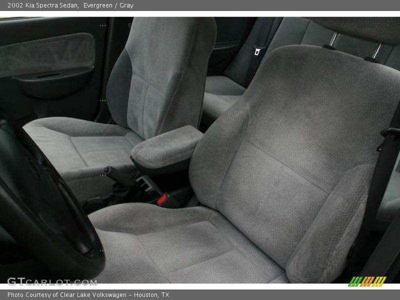Evergreen / Gray 2002 Kia Spectra Sedan