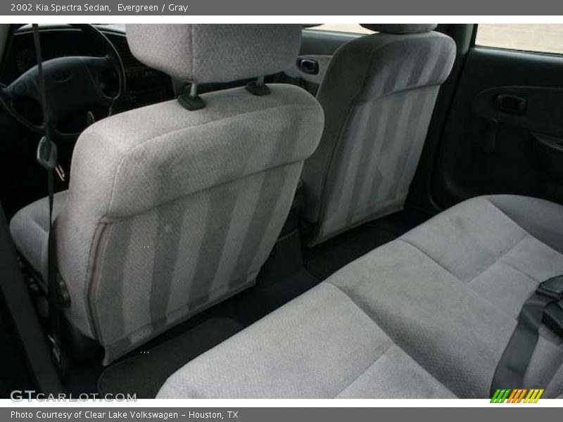 Evergreen / Gray 2002 Kia Spectra Sedan