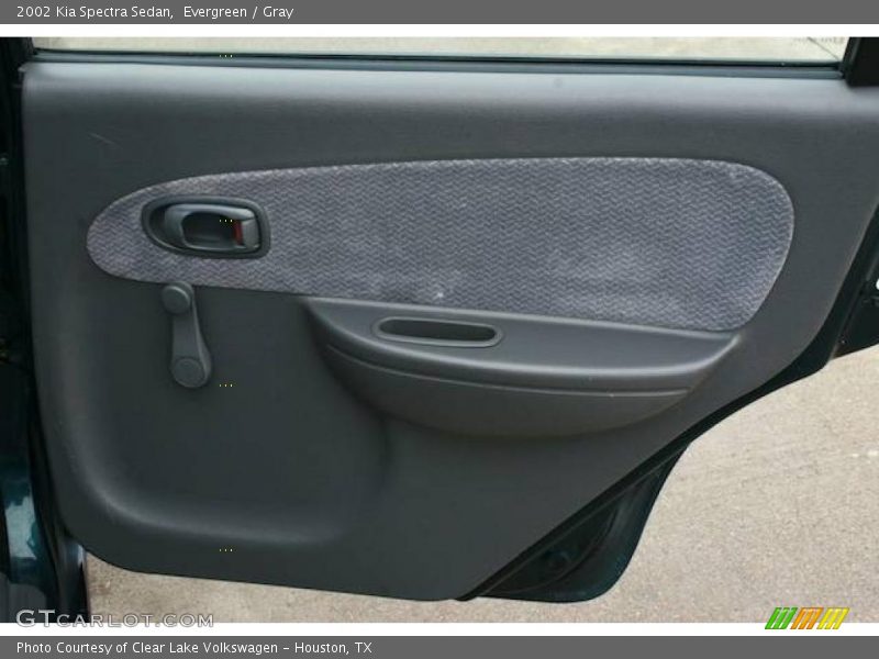 Evergreen / Gray 2002 Kia Spectra Sedan