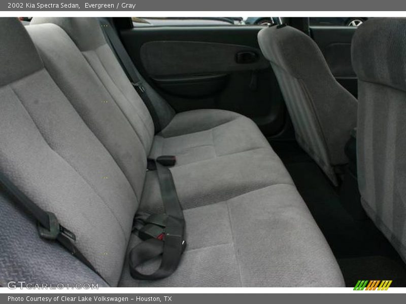 Evergreen / Gray 2002 Kia Spectra Sedan