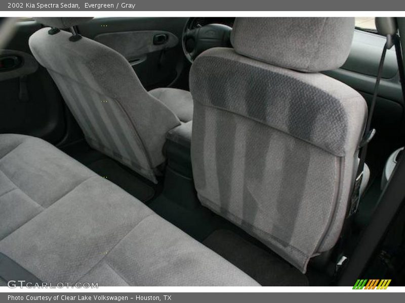 Evergreen / Gray 2002 Kia Spectra Sedan