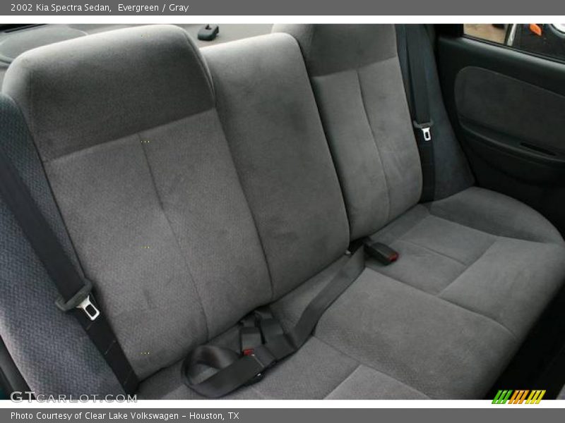 Evergreen / Gray 2002 Kia Spectra Sedan