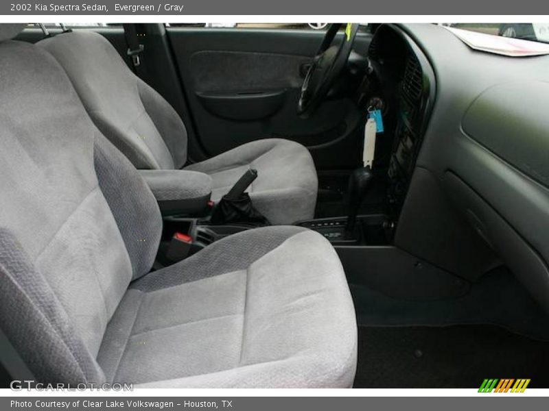Evergreen / Gray 2002 Kia Spectra Sedan