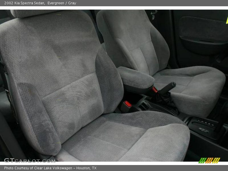 Evergreen / Gray 2002 Kia Spectra Sedan