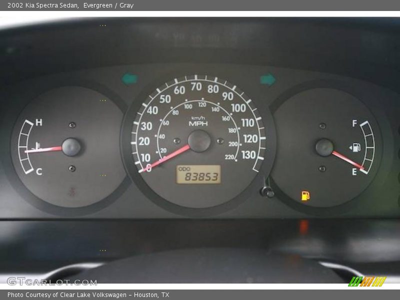 Evergreen / Gray 2002 Kia Spectra Sedan