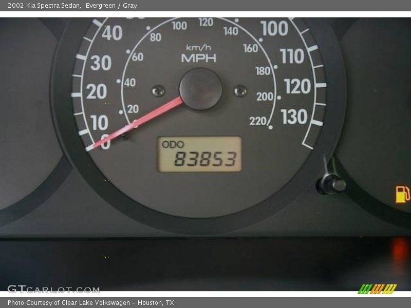 Evergreen / Gray 2002 Kia Spectra Sedan