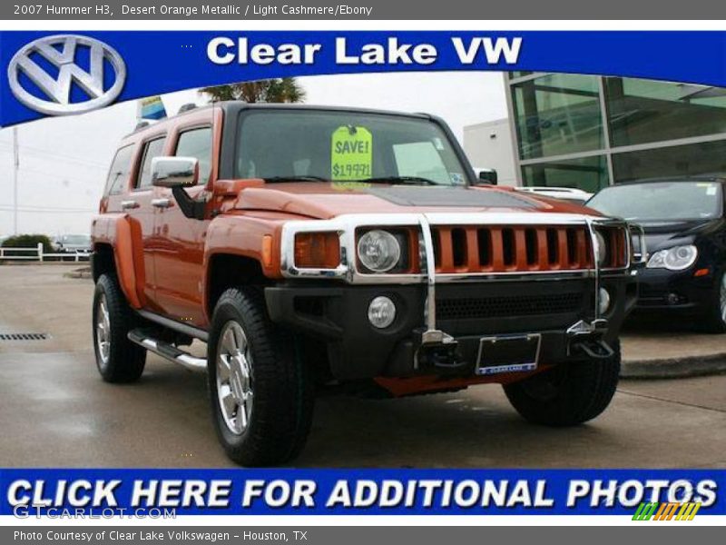 Desert Orange Metallic / Light Cashmere/Ebony 2007 Hummer H3