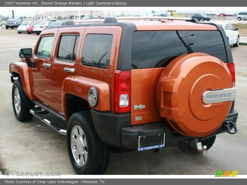 Desert Orange Metallic / Light Cashmere/Ebony 2007 Hummer H3