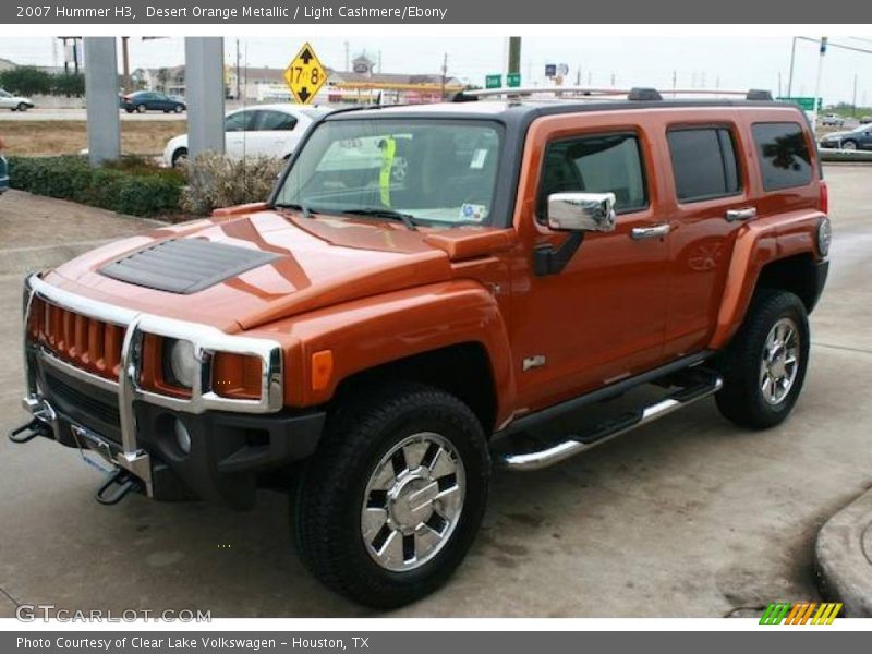 Desert Orange Metallic / Light Cashmere/Ebony 2007 Hummer H3